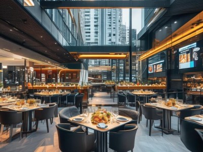 新锐新天地，新浩大酒店二楼高端现代城市餐饮管理创新空间